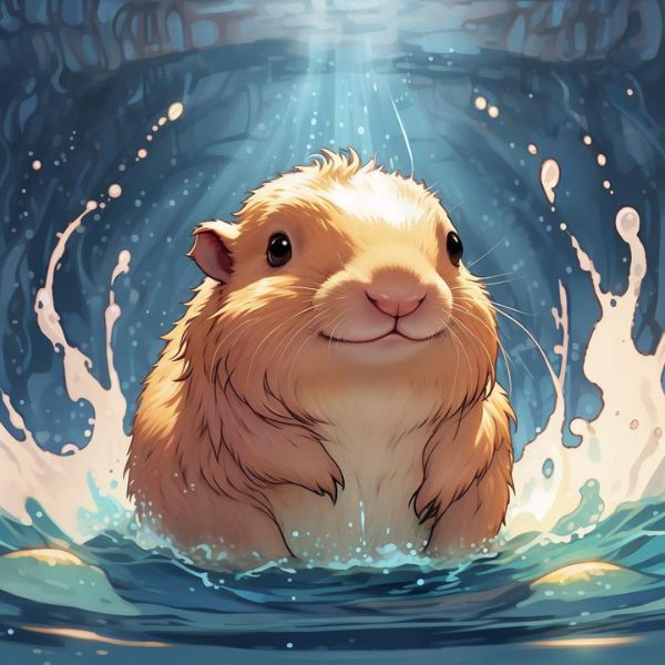 ảnh chibi capybara 4k