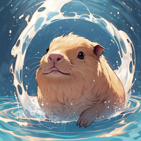 ảnh chibi capybara cực chất