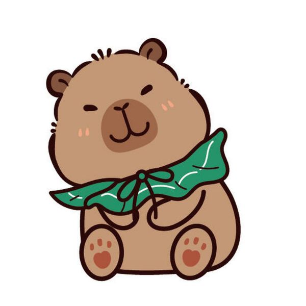 ảnh chibi capybara cute