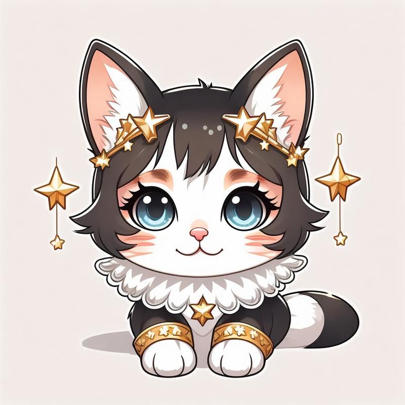 ảnh chibi mèo cực đẹp