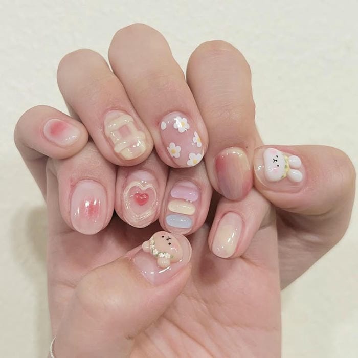 ảnh nail con thỏ