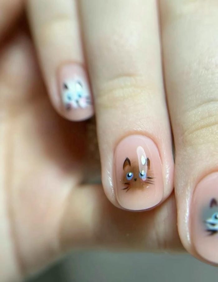 ảnh nail hình con vật đẹp nhất