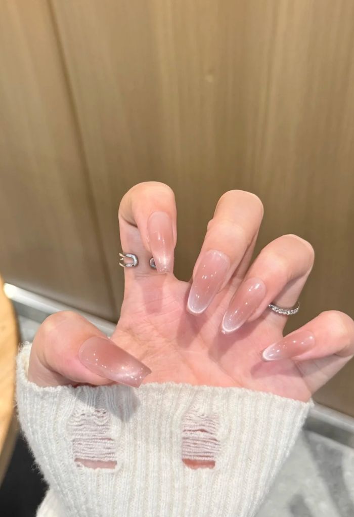 ảnh nail mắt mèo chảnh