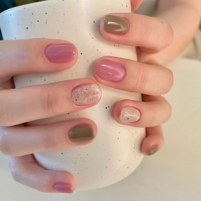 ảnh nail móng ngắn cute