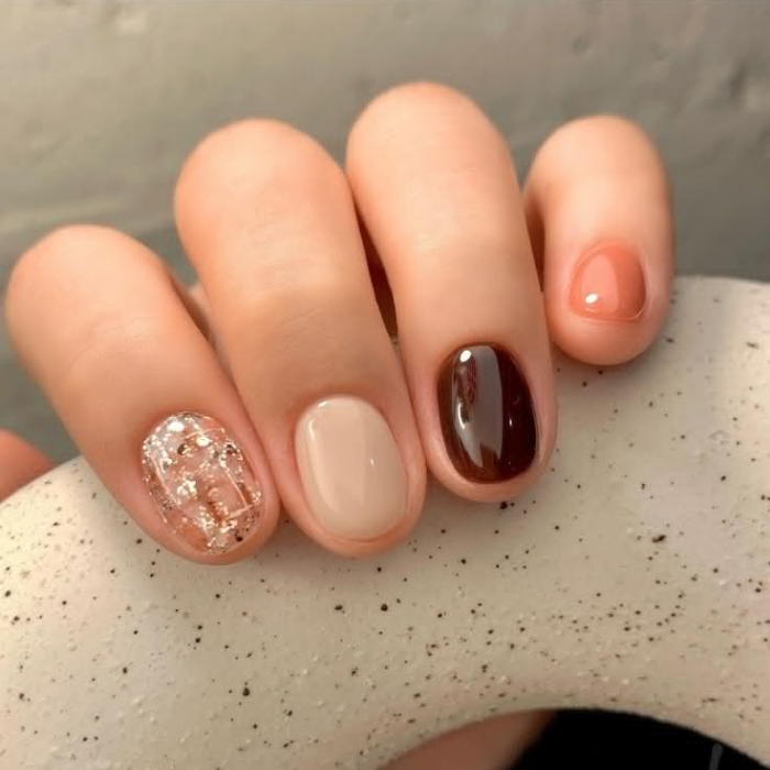 ảnh nail móng ngắn đáng yêu