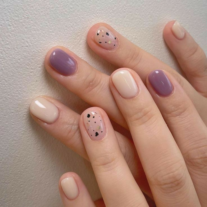 ảnh nail móng ngắn dễ thương