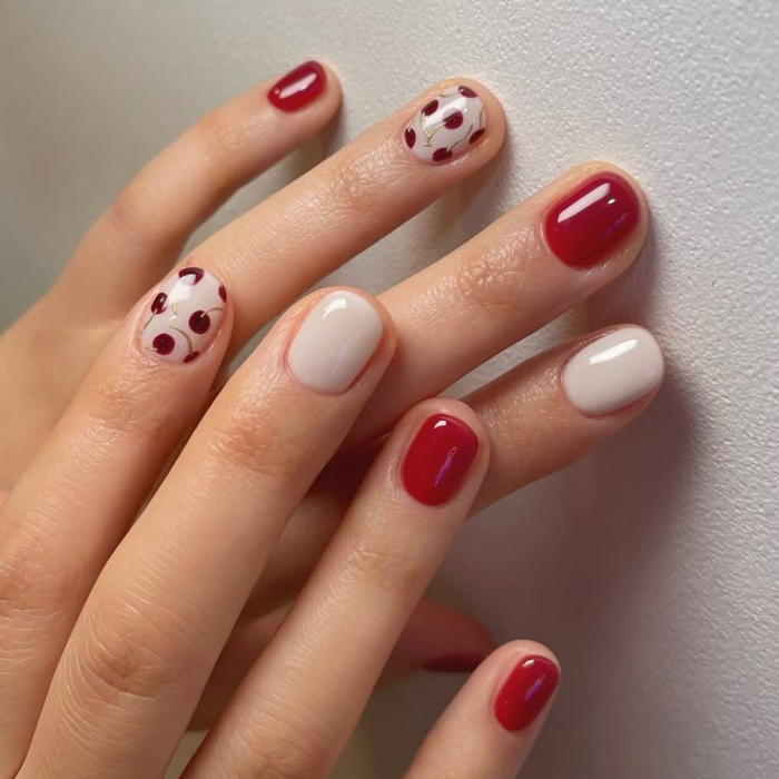 ảnh nail móng ngắn ngầu