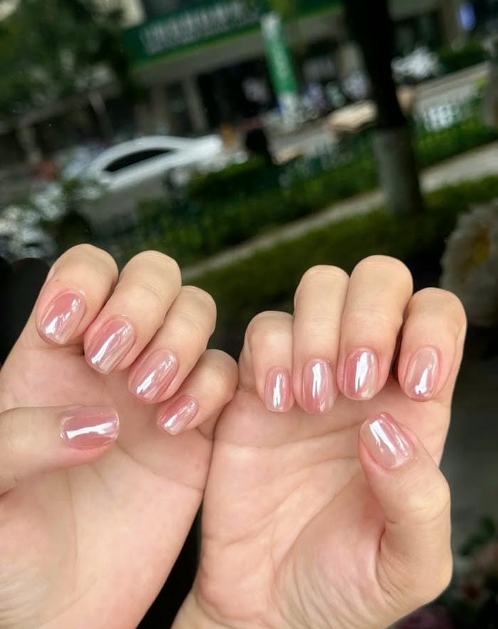 ảnh nail ngọc trai đẹp