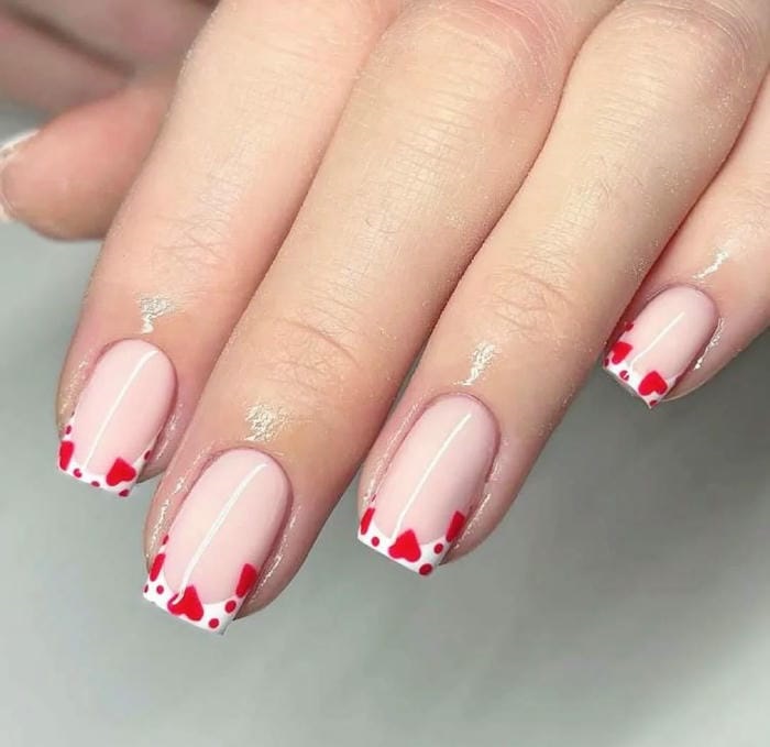 ảnh nail trái tim cute nhất