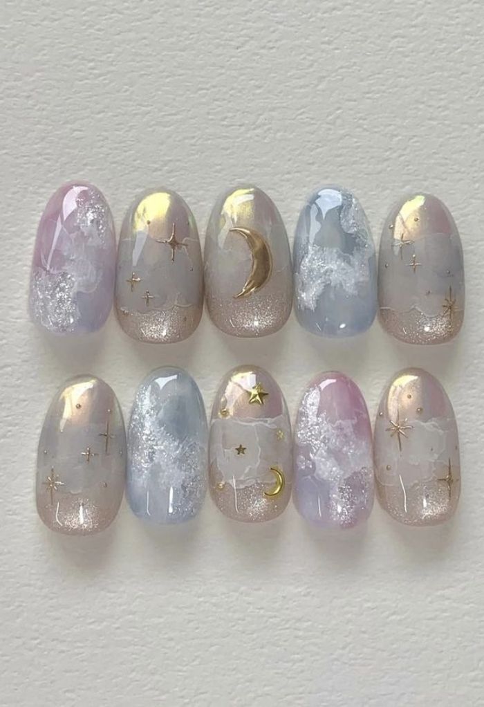 ảnh nail vân đá đẹp nhất