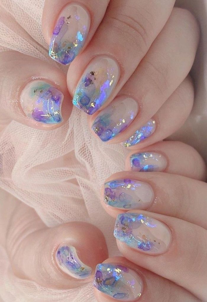 ảnh nail vân đá đẹp