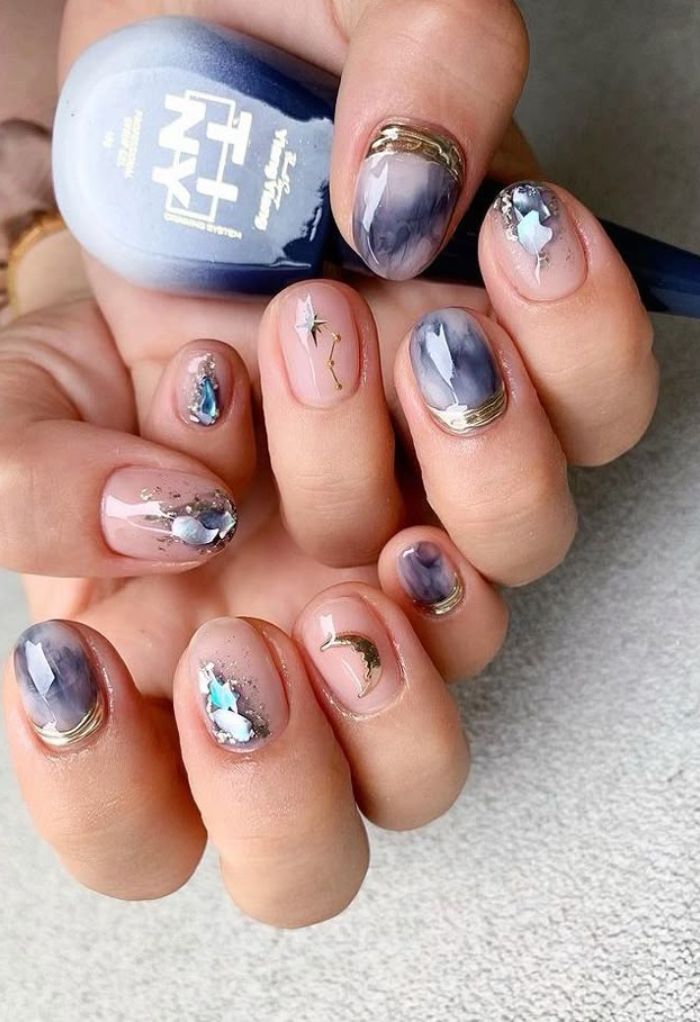 ảnh nail vân đá