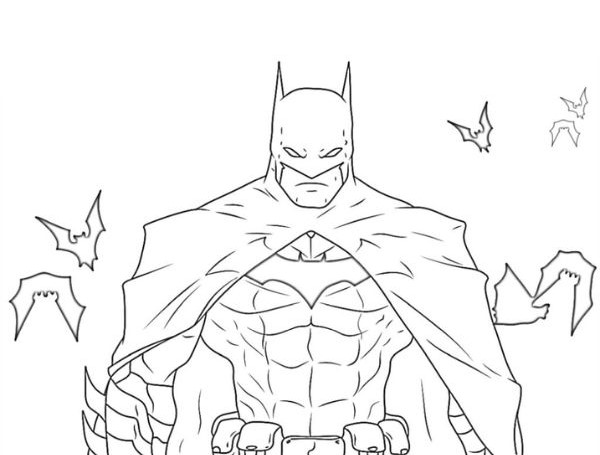 tranh tô màu batman đẹp