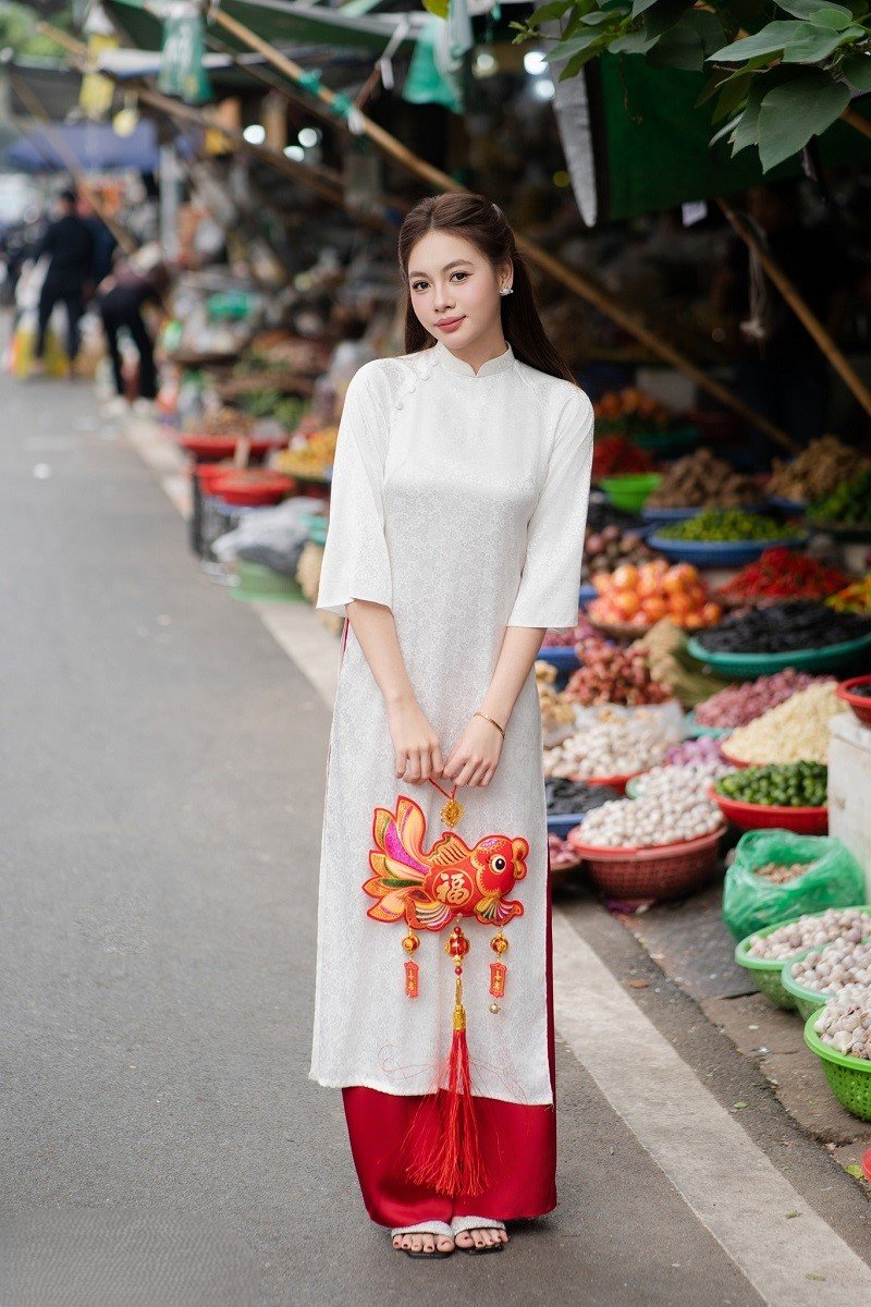 gái xinh mặc áo dài trắng đẹp