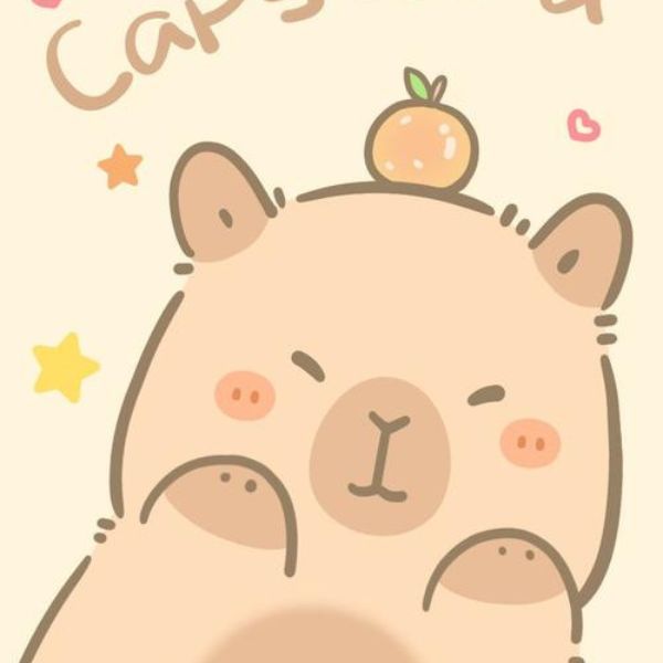 hình ảnh chibi capybara cực chất