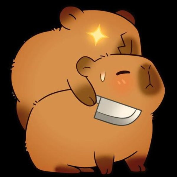 hình ảnh chibi capybara cute