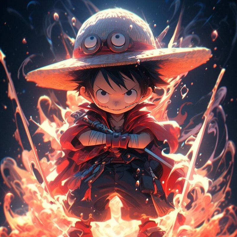 hình ảnh chibi luffy đáng yêu