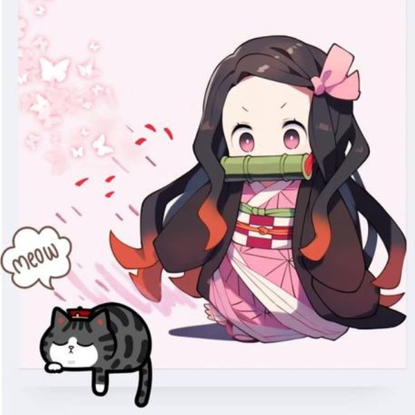 hình ảnh chibi nezuko 3d