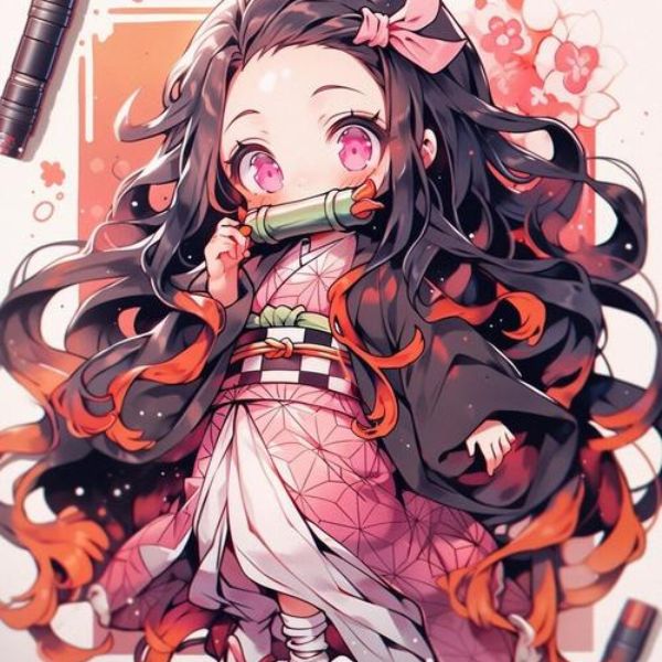 hình ảnh chibi nezuko cute