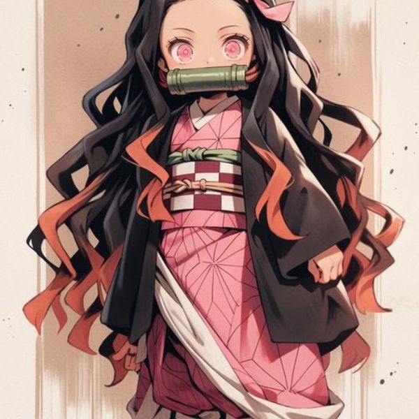 hình ảnh chibi nezuko dễ thương