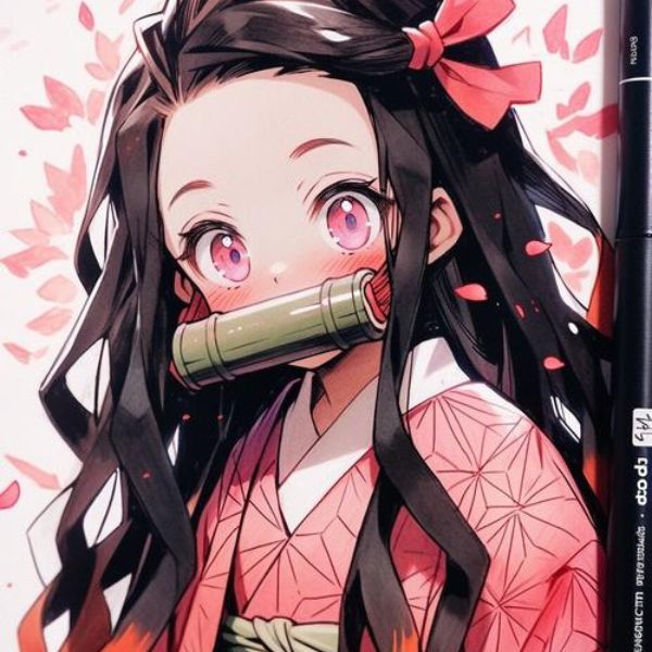 hình ảnh chibi nezuko hd