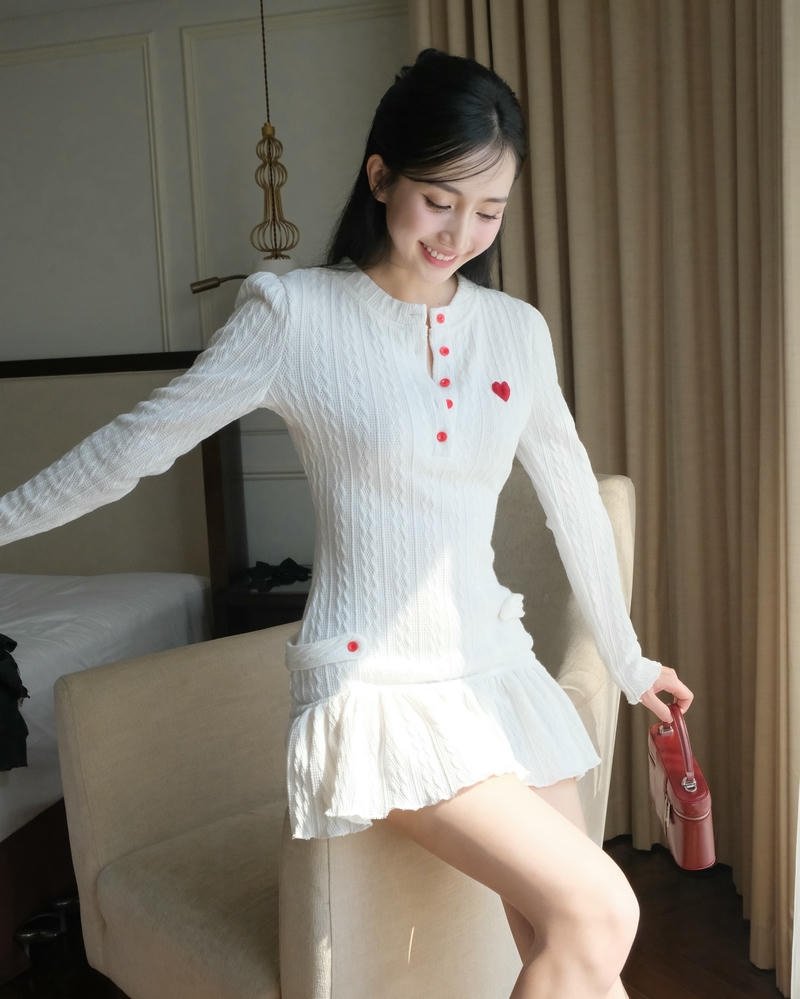 hình ảnh gái xinh mặc váy trắng cuốn hút