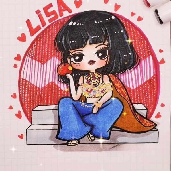 hình ảnh lisa chibi 8k