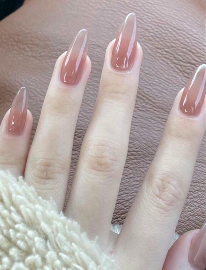 hình ảnh nail màu nude đẹp