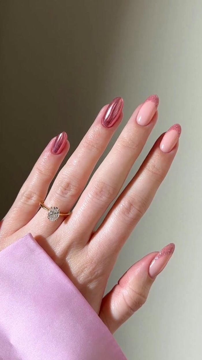 hình ảnh nail trắng gương sociu