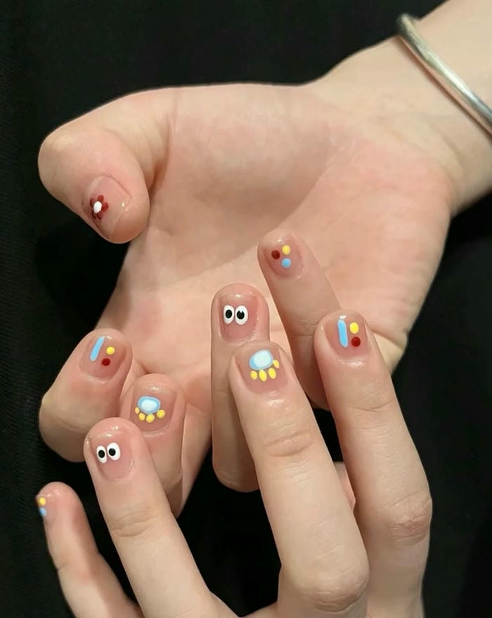 hình ảnh nail vẽ cute cực yêu