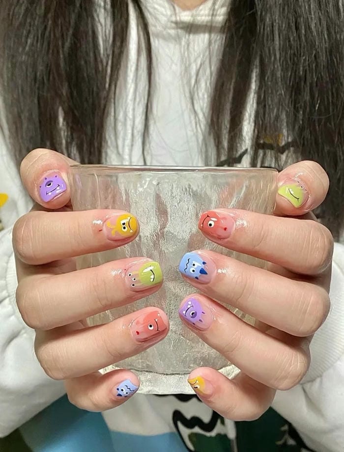 hình ảnh nail vẽ cute đáng yêu