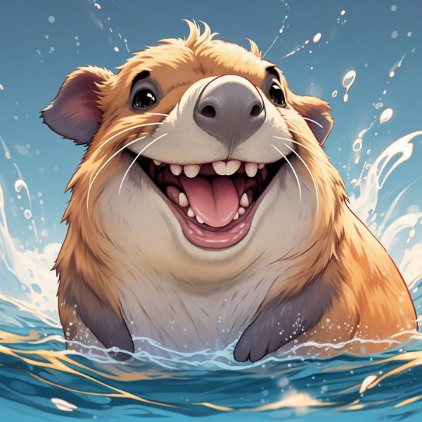 hình chibi capybara siêu đẹp