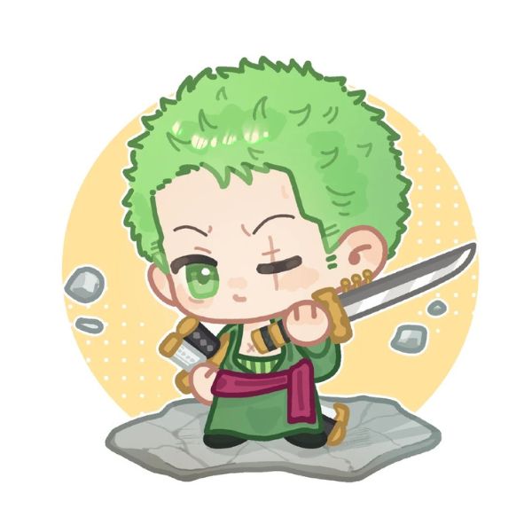 hình chibi zoro siêu đẹp