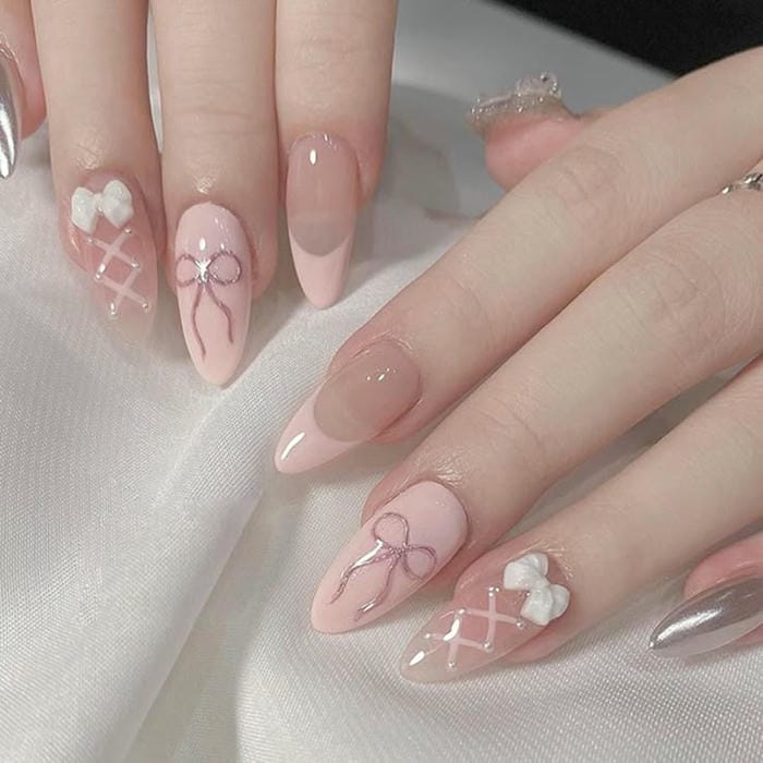hình nail caro hot