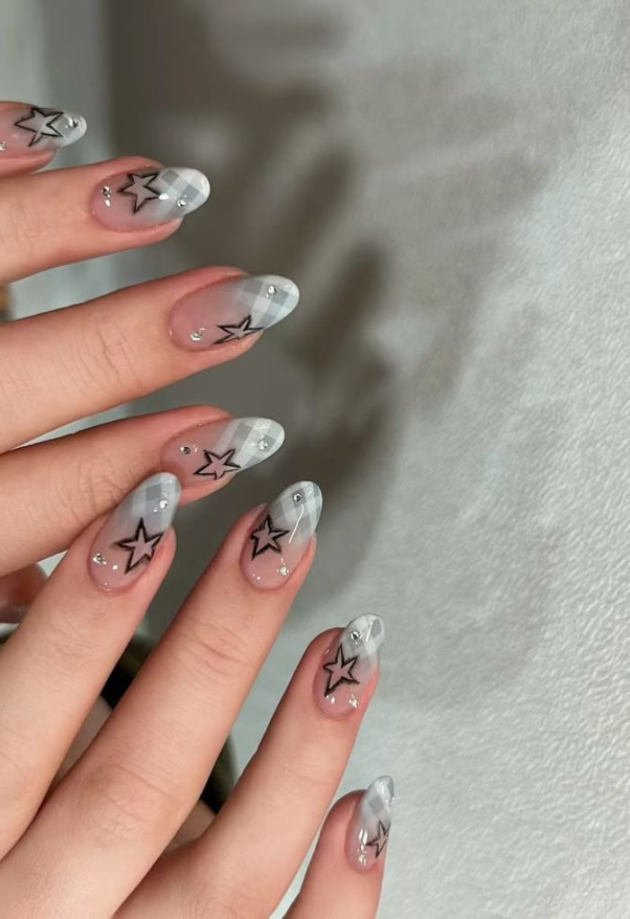 hình nail caro