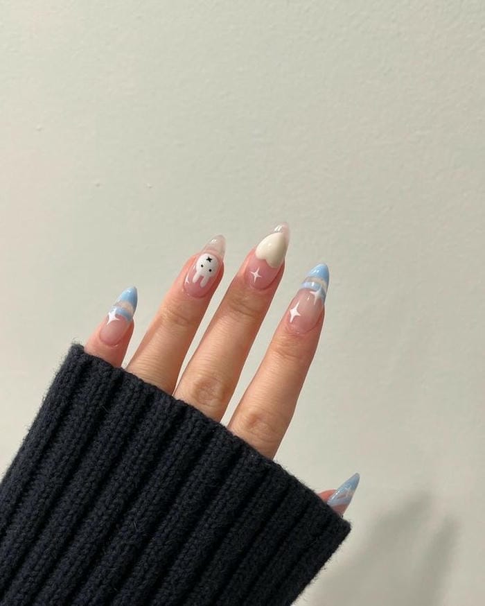 hình nail chụp kỷ yếu hot trend