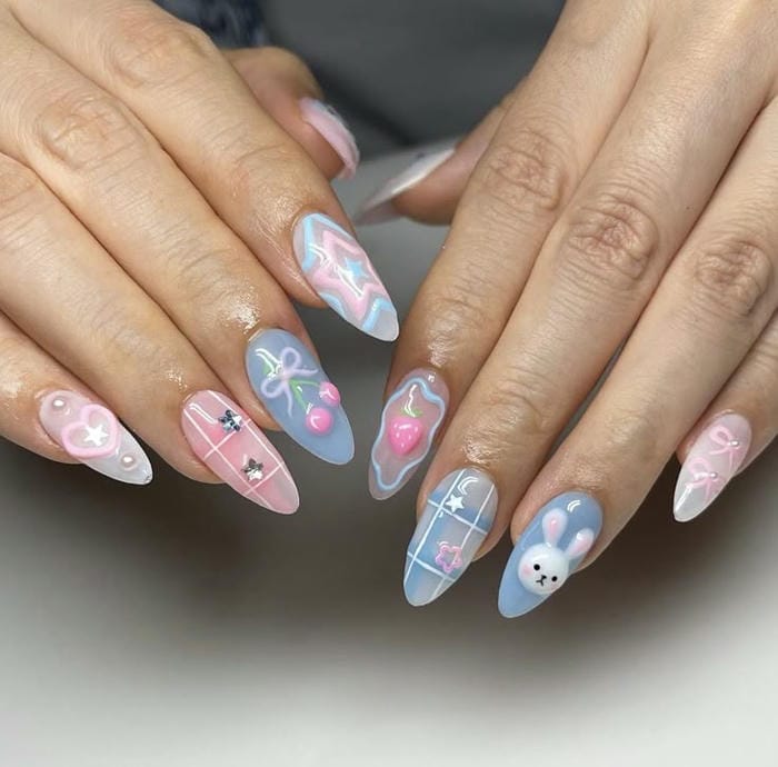 hình nail chụp kỷ yếu siêu lạ