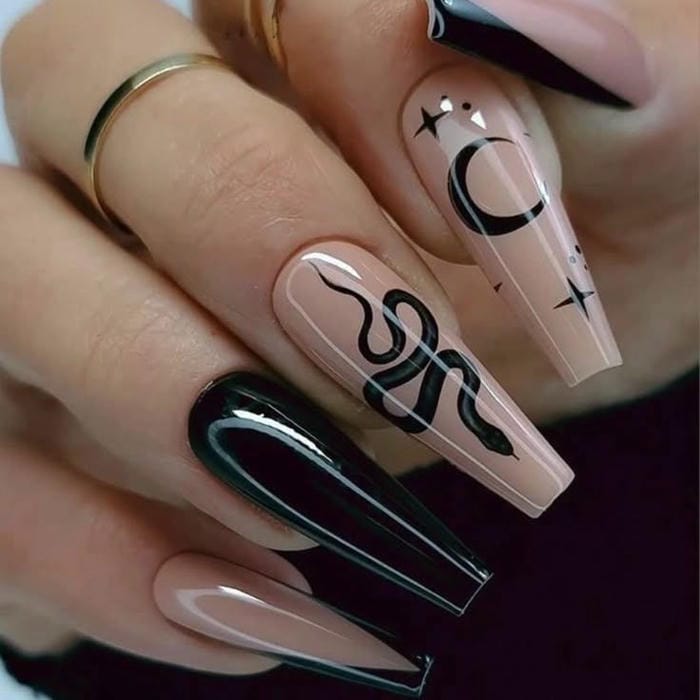 hình nail con rắn đẹp nhất