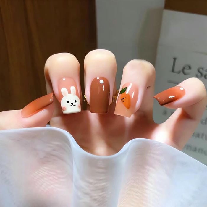 hình nail con thỏ cute nhất