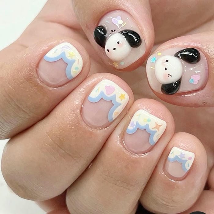 hình nail hình con vật siêu đẹp