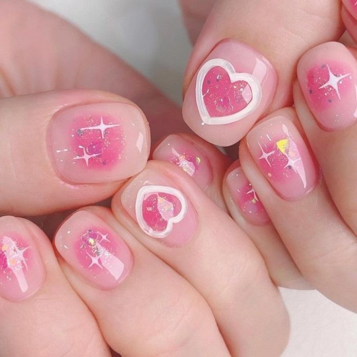 hình nail loang dễ thương xỉu