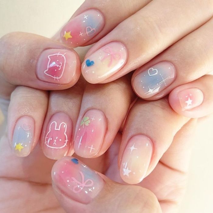 hình nail loang đẹp nhất