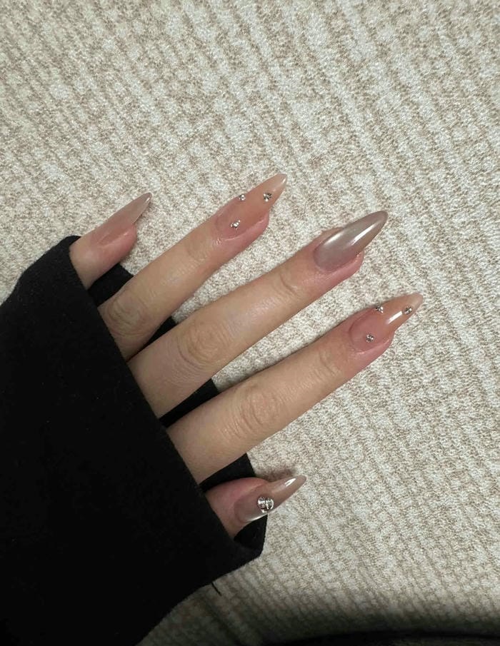 hình nail mắt mèo cực đáng yêu