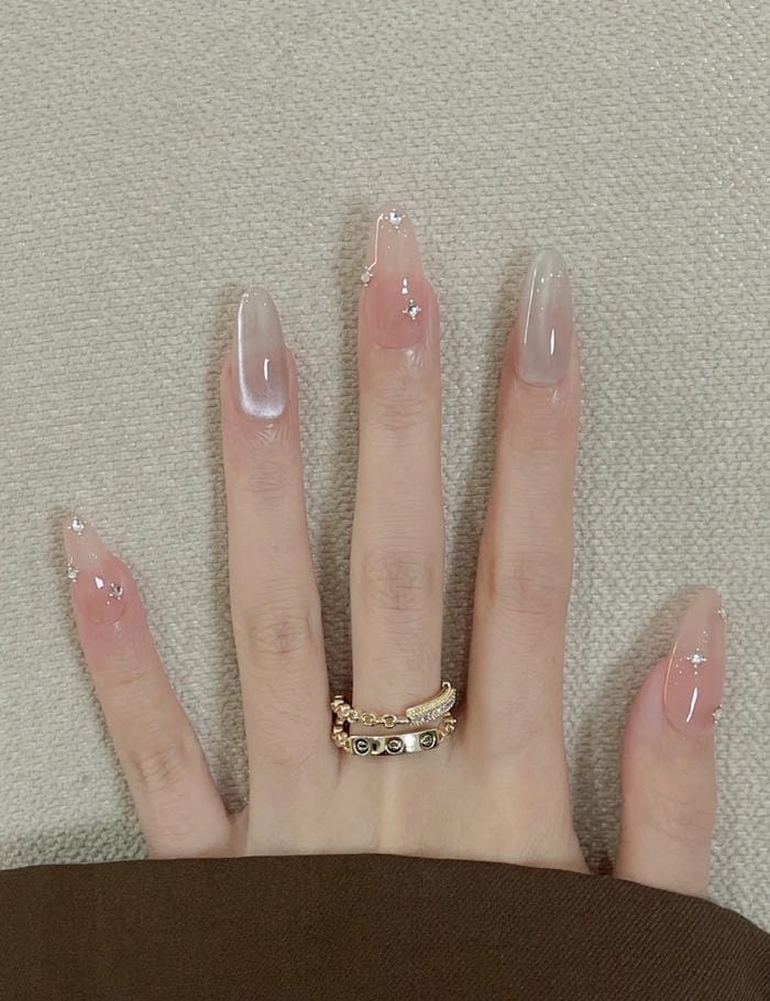 hình nail mắt mèo đáng yêu nhất