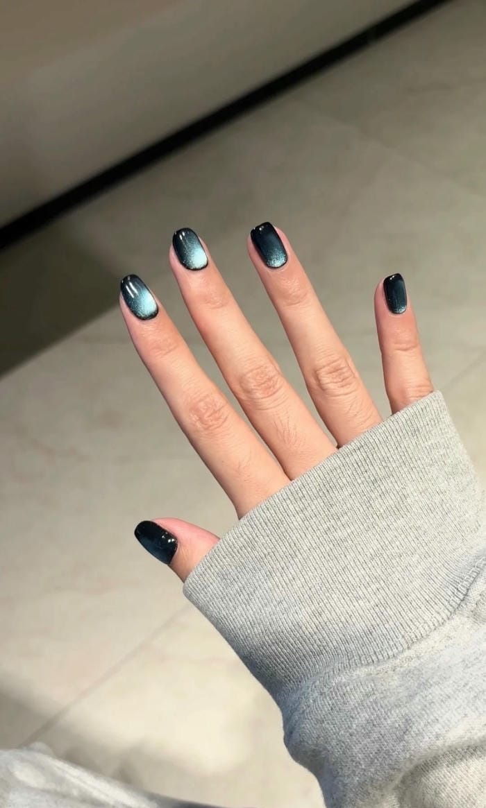 hình nail mắt mèo ngầu