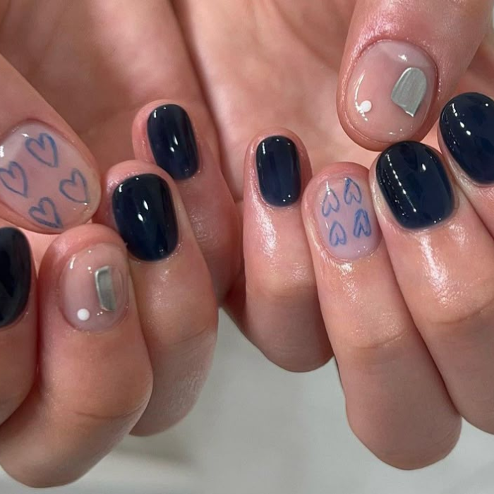 hình nail móng ngắn cực đẹp