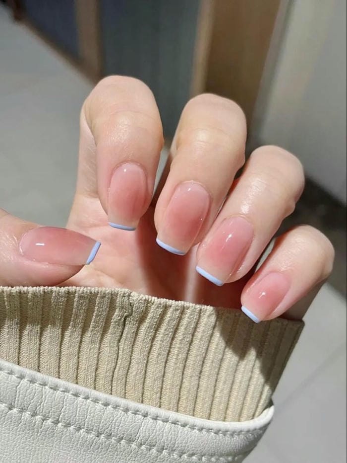 hình nail móng vuông đáng yêu