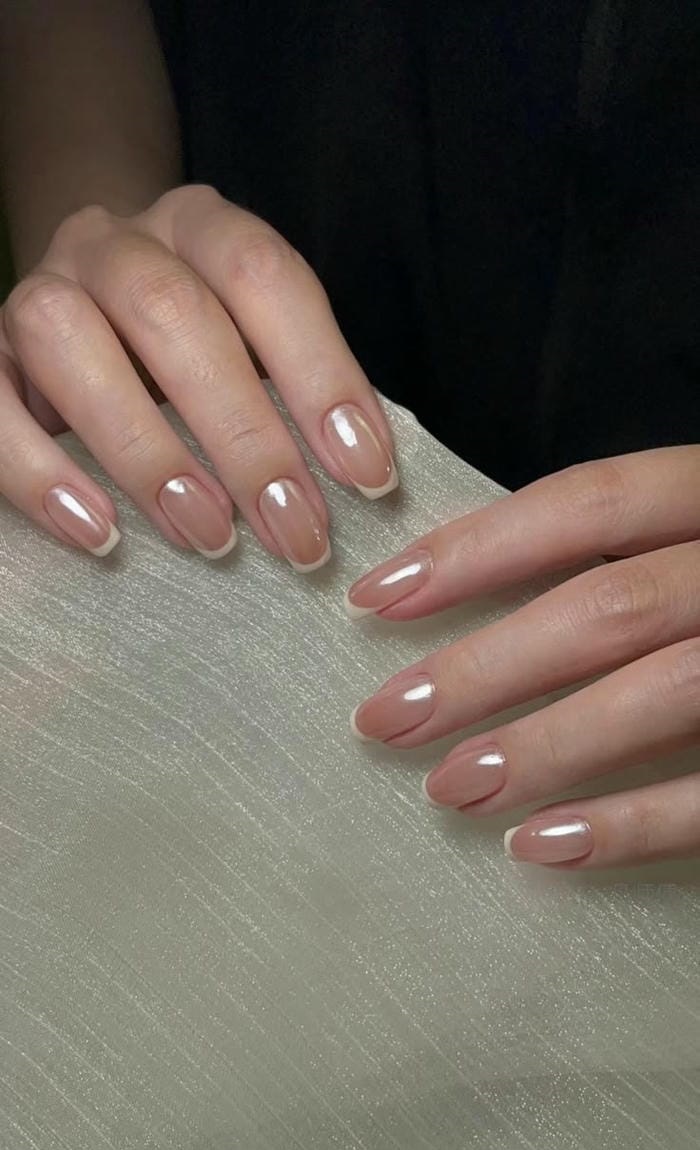 hình nail ngọc trai đẹp ngầu