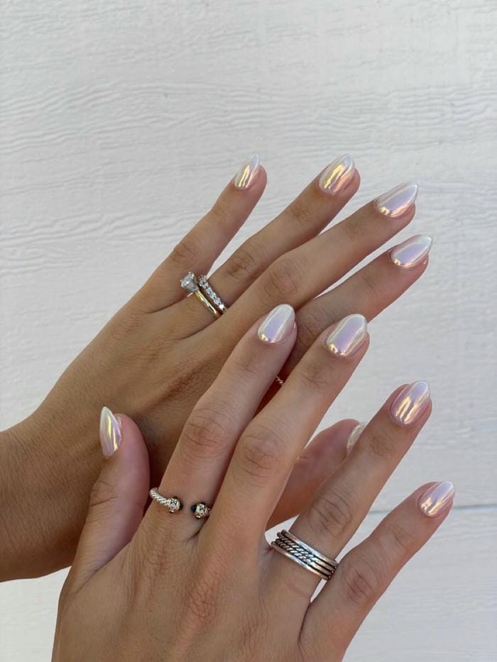 hình nail ngọc trai đẹp