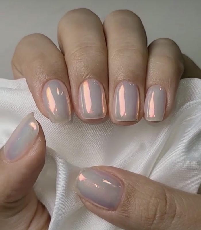 hình nail ngọc trai siêu ngầu